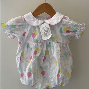 Colorful Balloon Baby Romper Birthday The Beaufort Bonnet Company size 18-24 mth